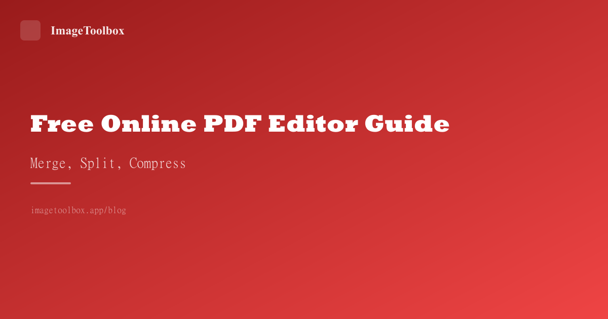 Free Online PDF Editor Guide