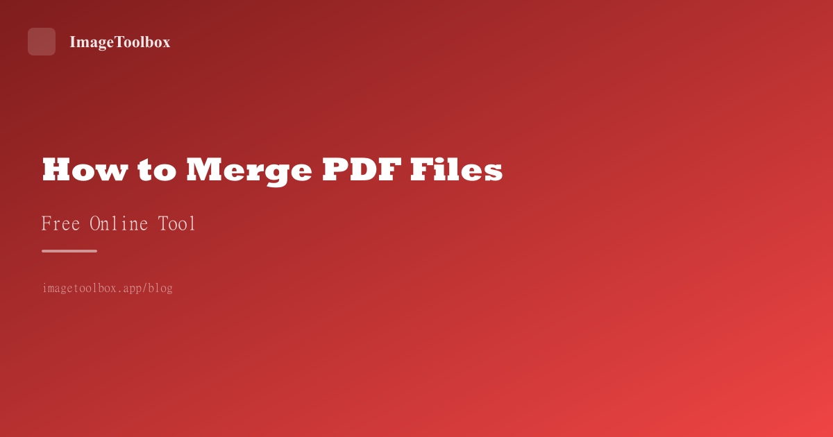 How to Merge PDF Files for Free — 4 Easy Methods