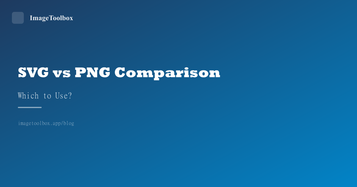 SVG vs PNG — When to Use Which & How to Convert
